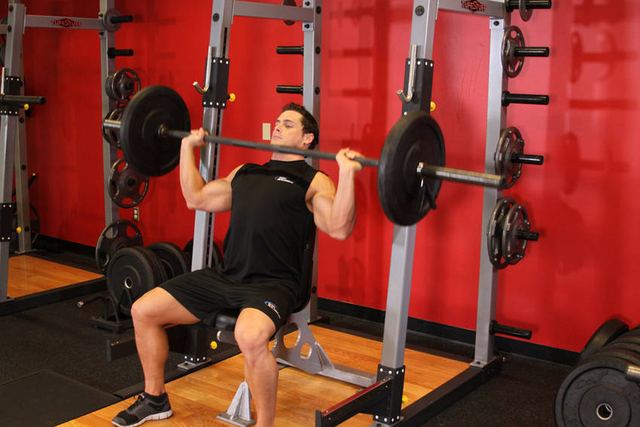 Barbell Overhead Press – end position