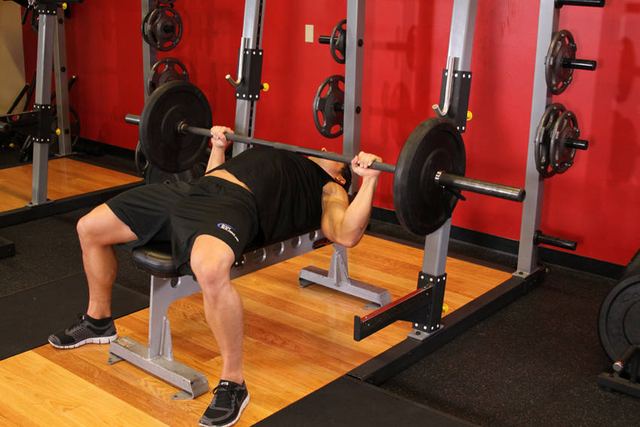 Barbell Bench Press – end position