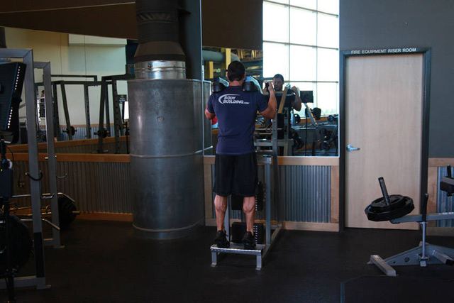 Standing Calf Raises – end position