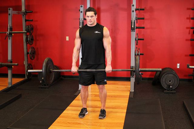 Romanian Deadlifts – end position