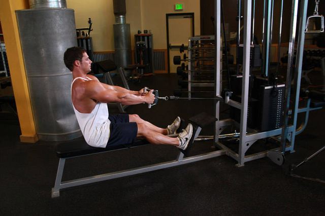 Seated Cable Rows – start position