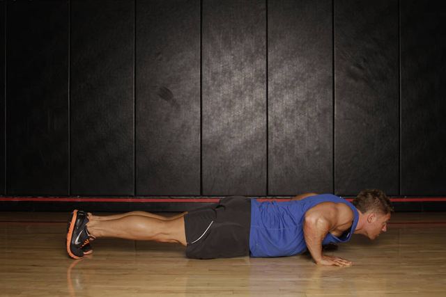 Push-Up to Side Plank – end position